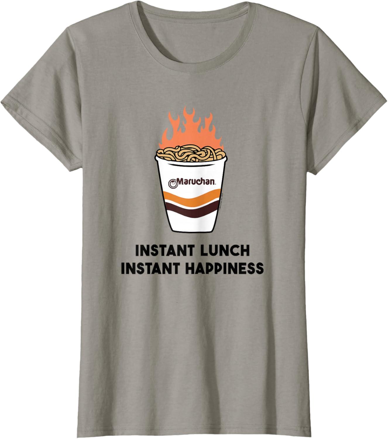 image:imageMaruchan Instant Lunch Instant Happiness Fiery Noodles TShirtSlate Grey