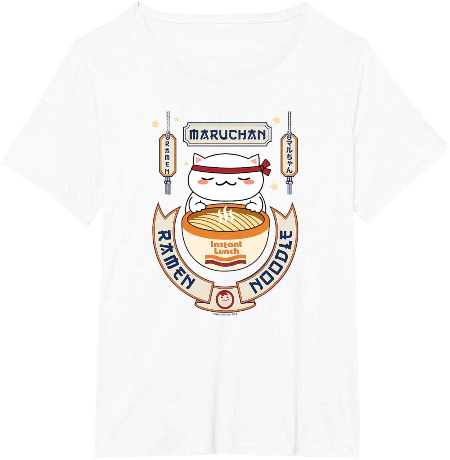 image:imageMaruchan Instant Lunch Kawaii Cat Ramen Noodle Bowl TShirtWhite