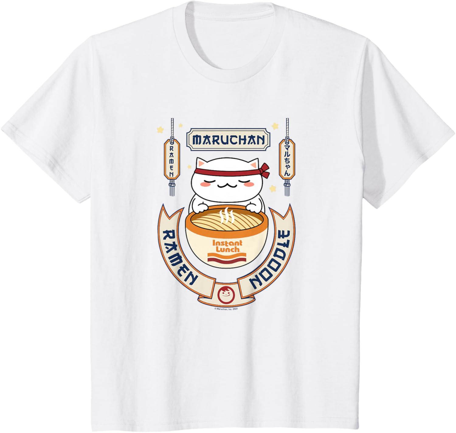 image:imageMaruchan Instant Lunch Kawaii Cat Ramen Noodle Bowl TShirtWhite