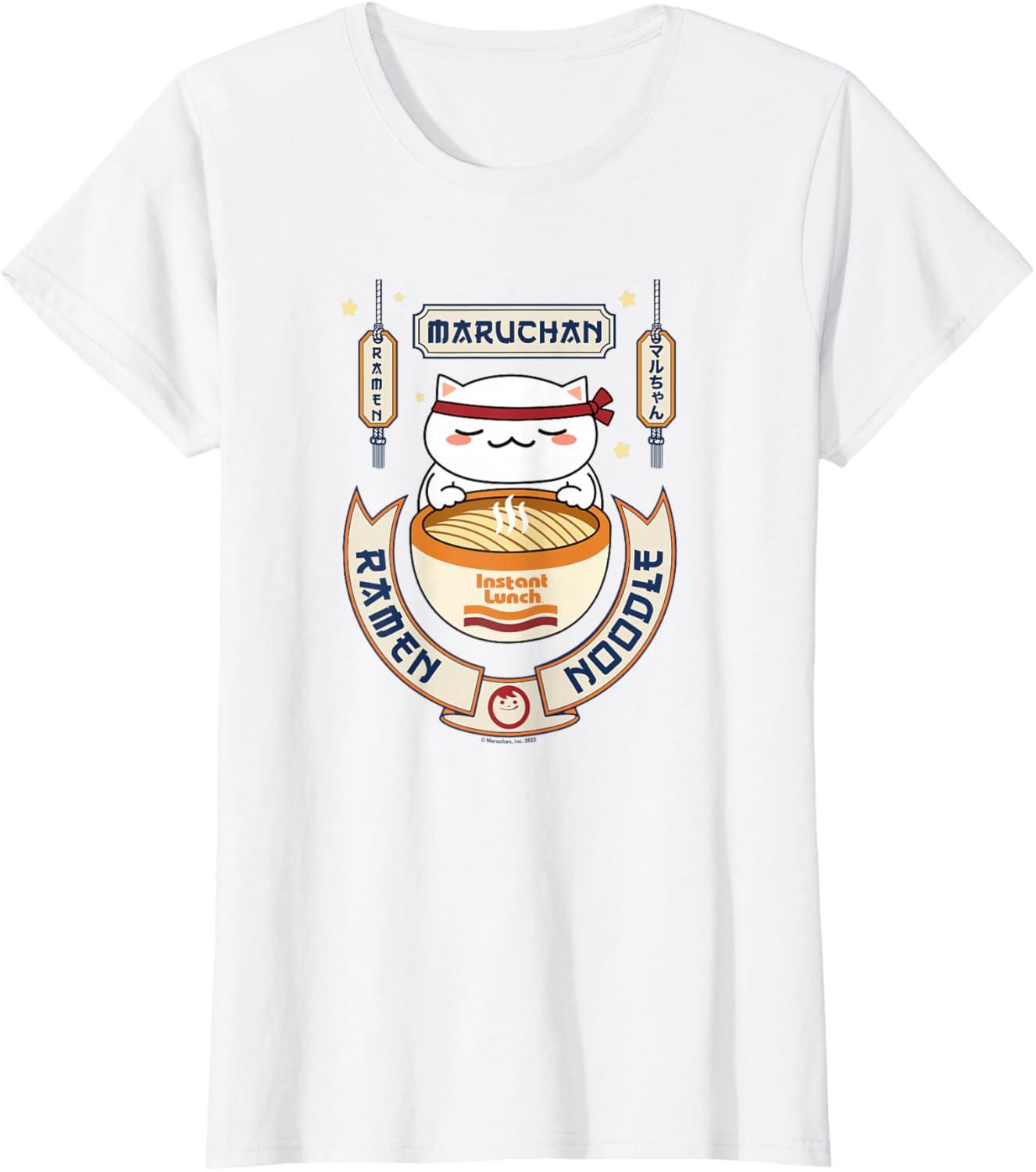 image:imageMaruchan Instant Lunch Kawaii Cat Ramen Noodle Bowl TShirtWhite