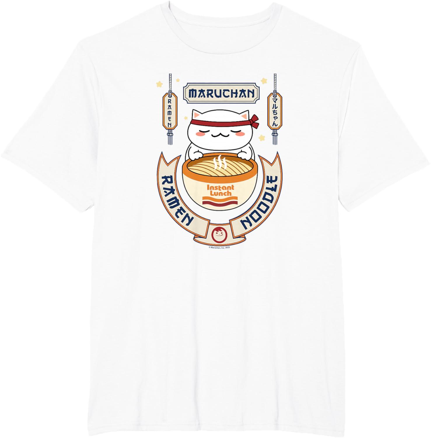 image:imageMaruchan Instant Lunch Kawaii Cat Ramen Noodle Bowl TShirtWhite