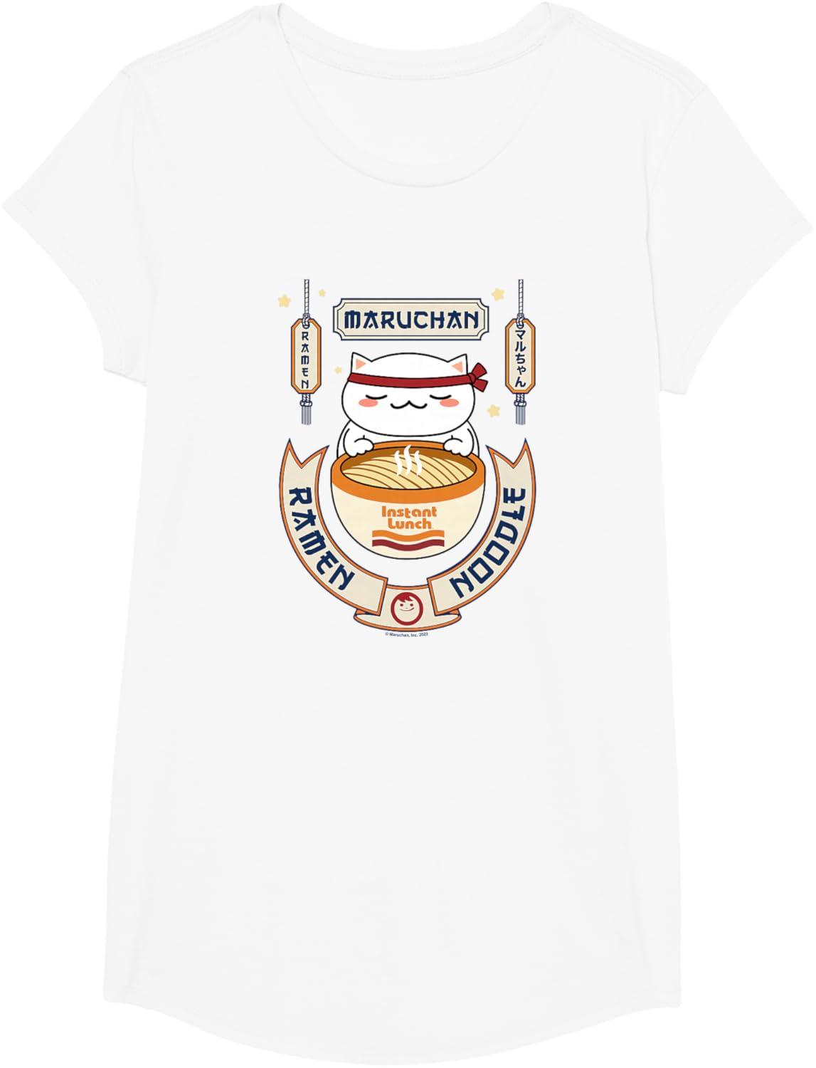 image:imageMaruchan Instant Lunch Kawaii Cat Ramen Noodle Bowl TShirtWhite
