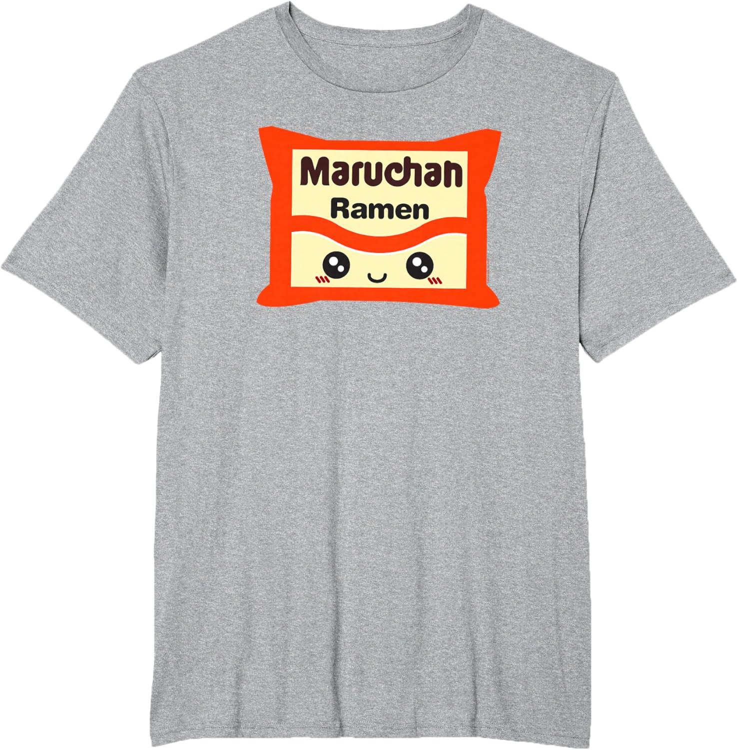 image:imageMaruchan Instant Lunch Kawaii Cute Package Logo TShirtHeather Grey