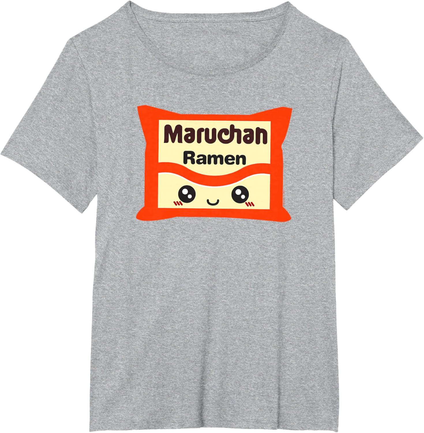 image:imageMaruchan Instant Lunch Kawaii Cute Package Logo TShirtHeather Grey