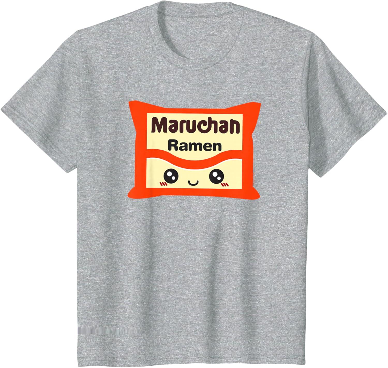 image:imageMaruchan Instant Lunch Kawaii Cute Package Logo TShirtHeather Grey