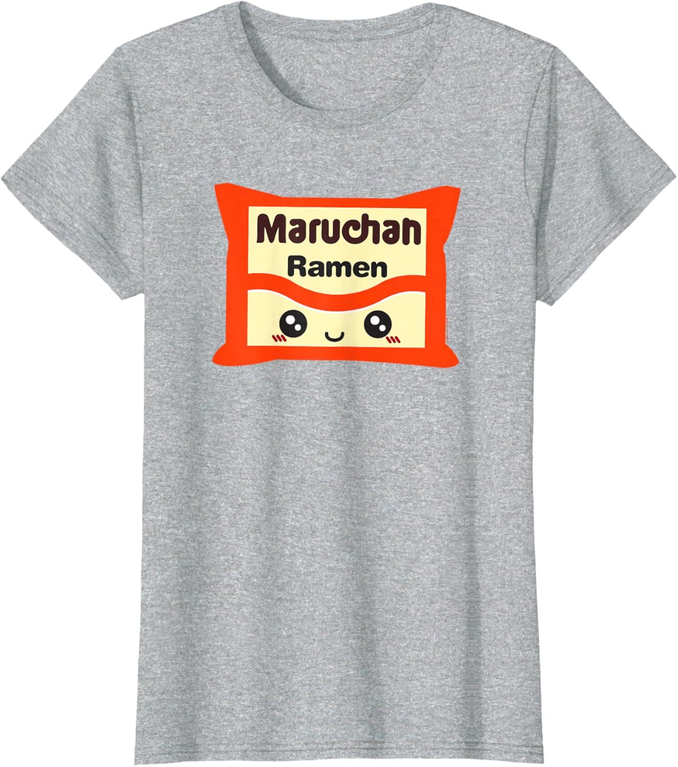image:imageMaruchan Instant Lunch Kawaii Cute Package Logo TShirtHeather Grey