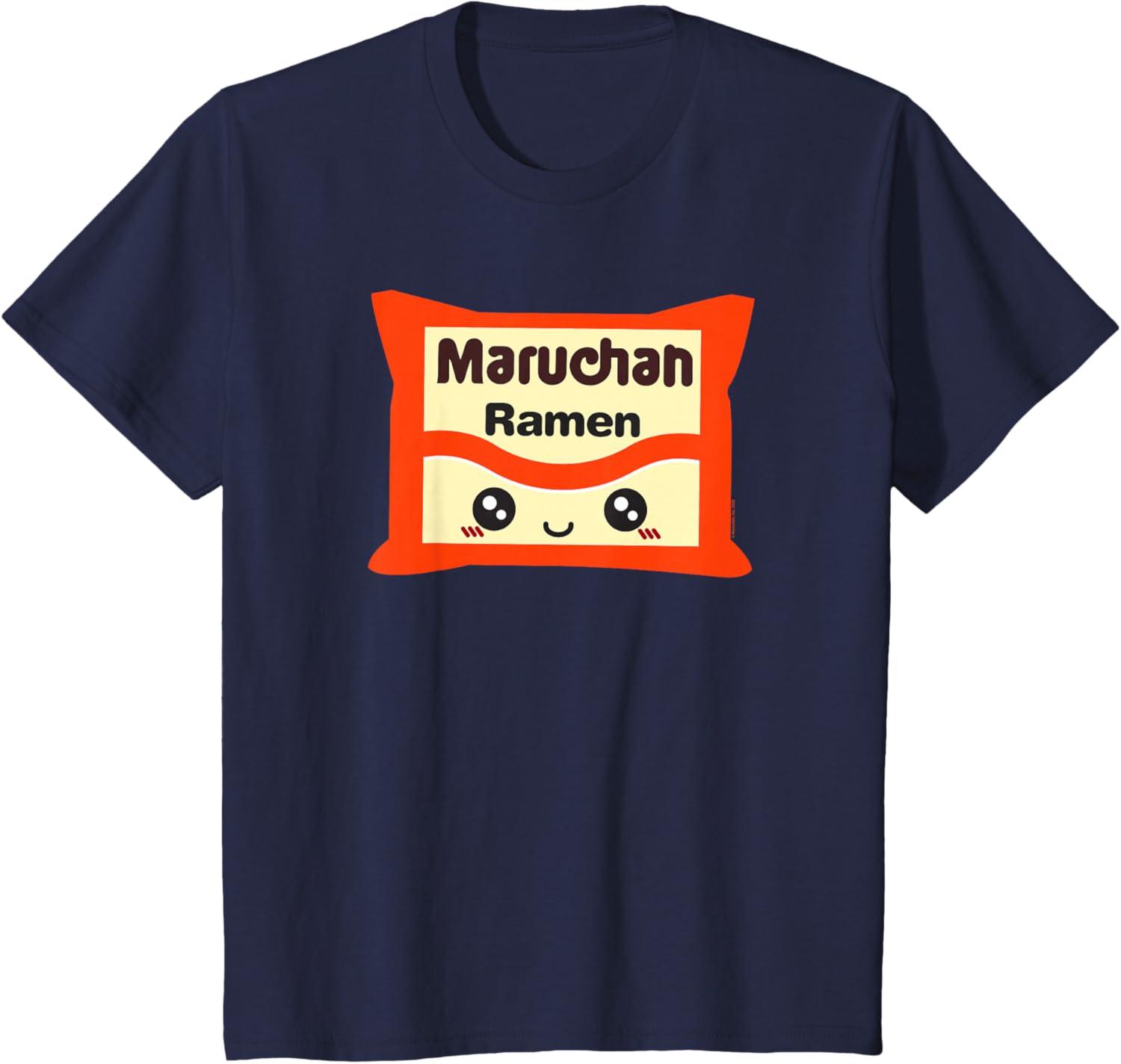 image:imageMaruchan Instant Lunch Kawaii Cute Package Logo TShirtNavy Blue