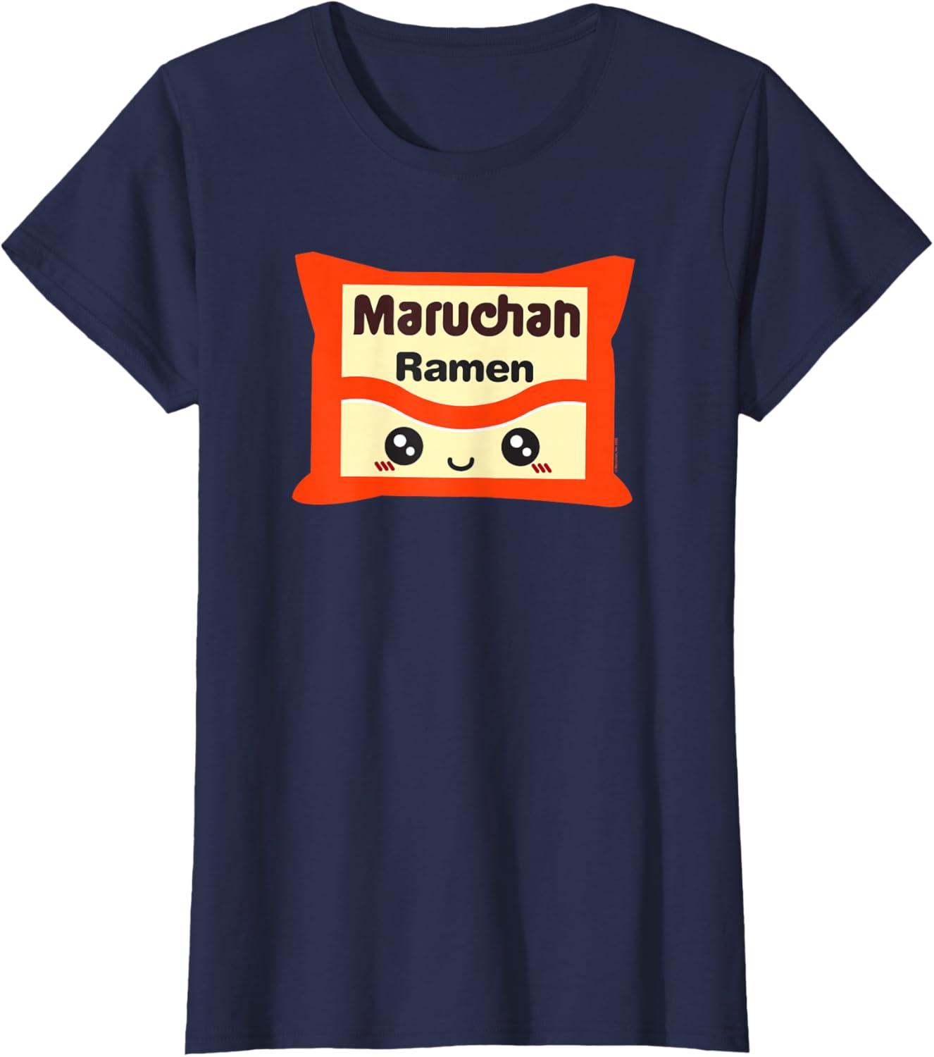 image:imageMaruchan Instant Lunch Kawaii Cute Package Logo TShirtNavy Blue