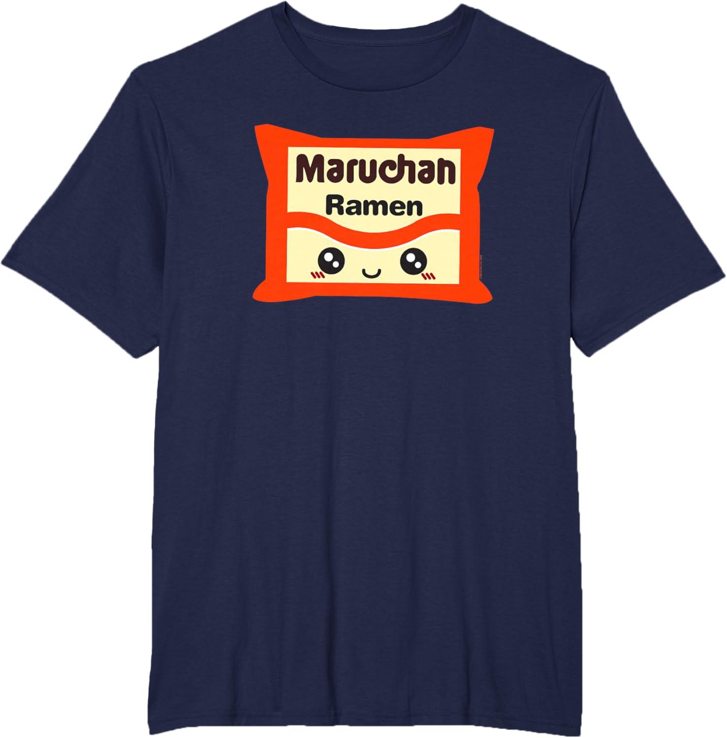 image:imageMaruchan Instant Lunch Kawaii Cute Package Logo TShirtNavy Blue