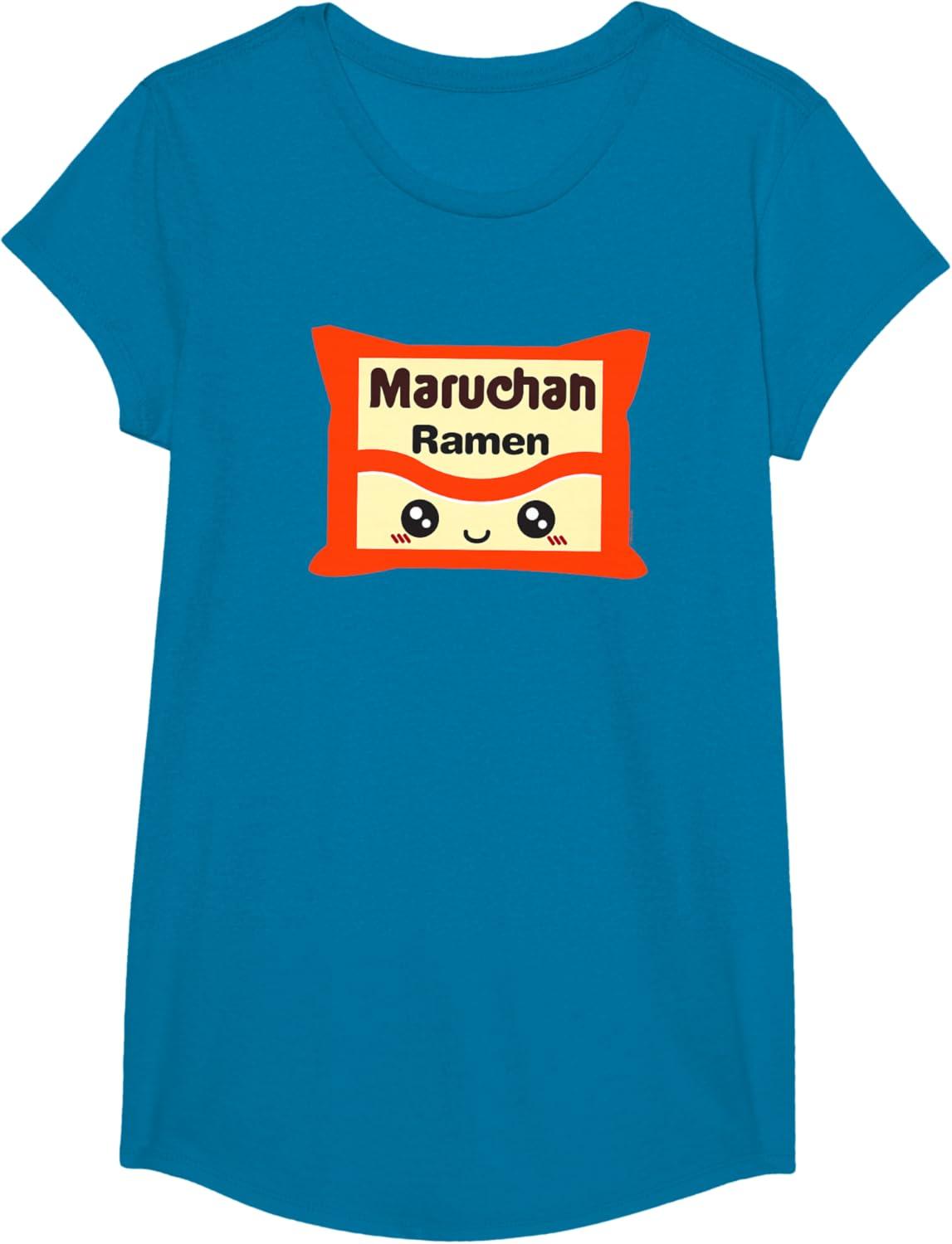 image:imageMaruchan Instant Lunch Kawaii Cute Package Logo TShirtSapphire Blue