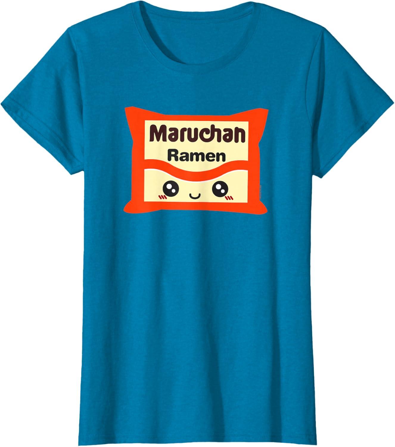 image:imageMaruchan Instant Lunch Kawaii Cute Package Logo TShirtSapphire Blue