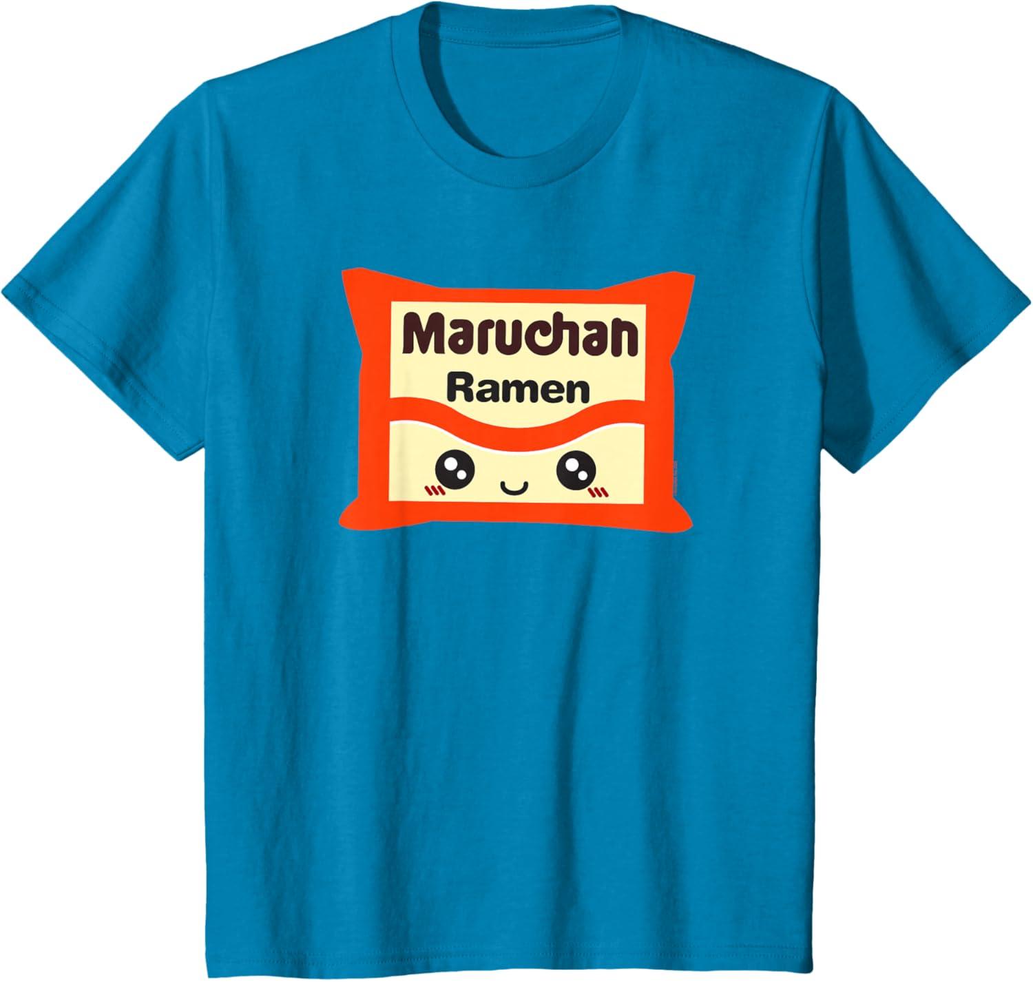 image:imageMaruchan Instant Lunch Kawaii Cute Package Logo TShirtSapphire Blue