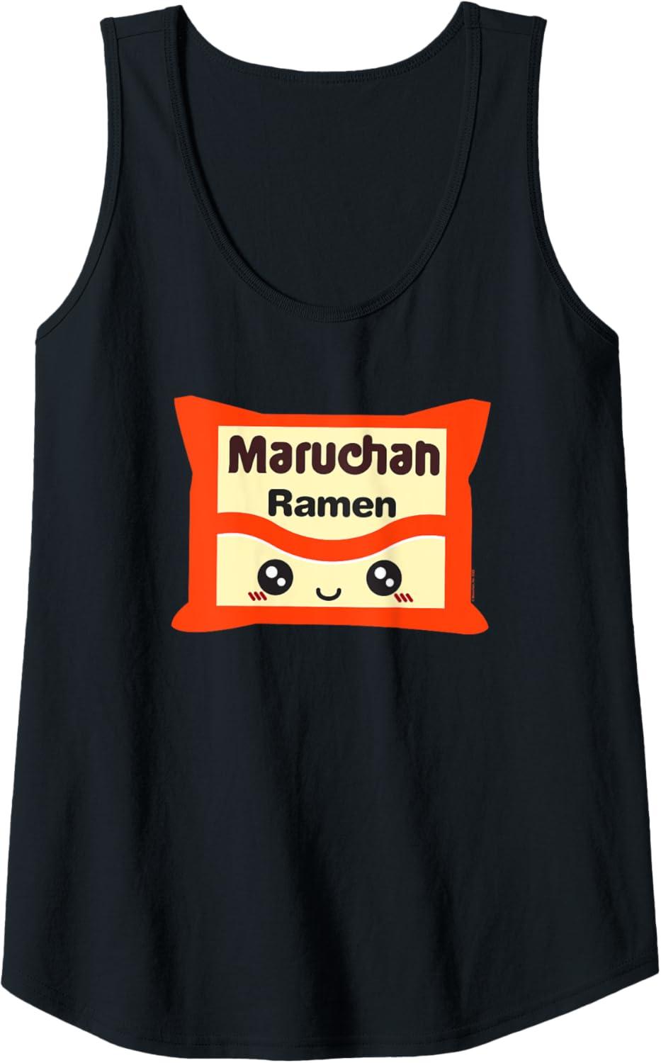 image:imageMaruchan Instant Lunch Kawaii Cute Package Logo Tank TopBlack