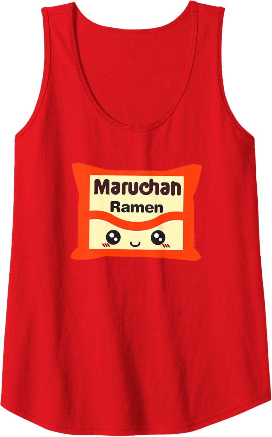 image:imageMaruchan Instant Lunch Kawaii Cute Package Logo Tank TopRed
