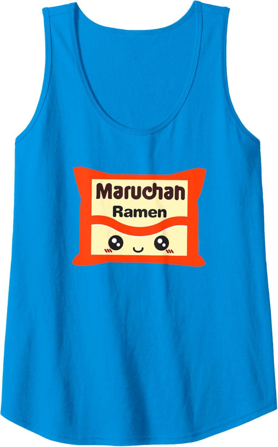 image:imageMaruchan Instant Lunch Kawaii Cute Package Logo Tank TopSapphire Blue