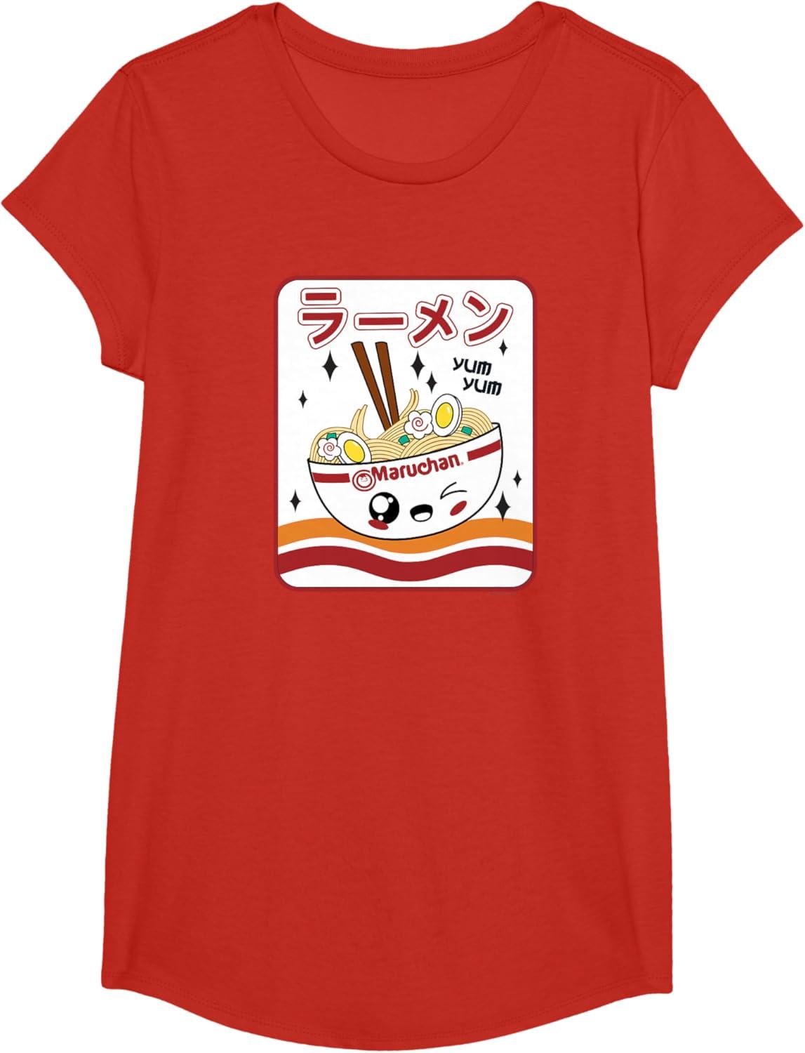 image:imageMaruchan Instant Lunch Kawaii Katakana Ramen Bowl Portrait TShirtRed