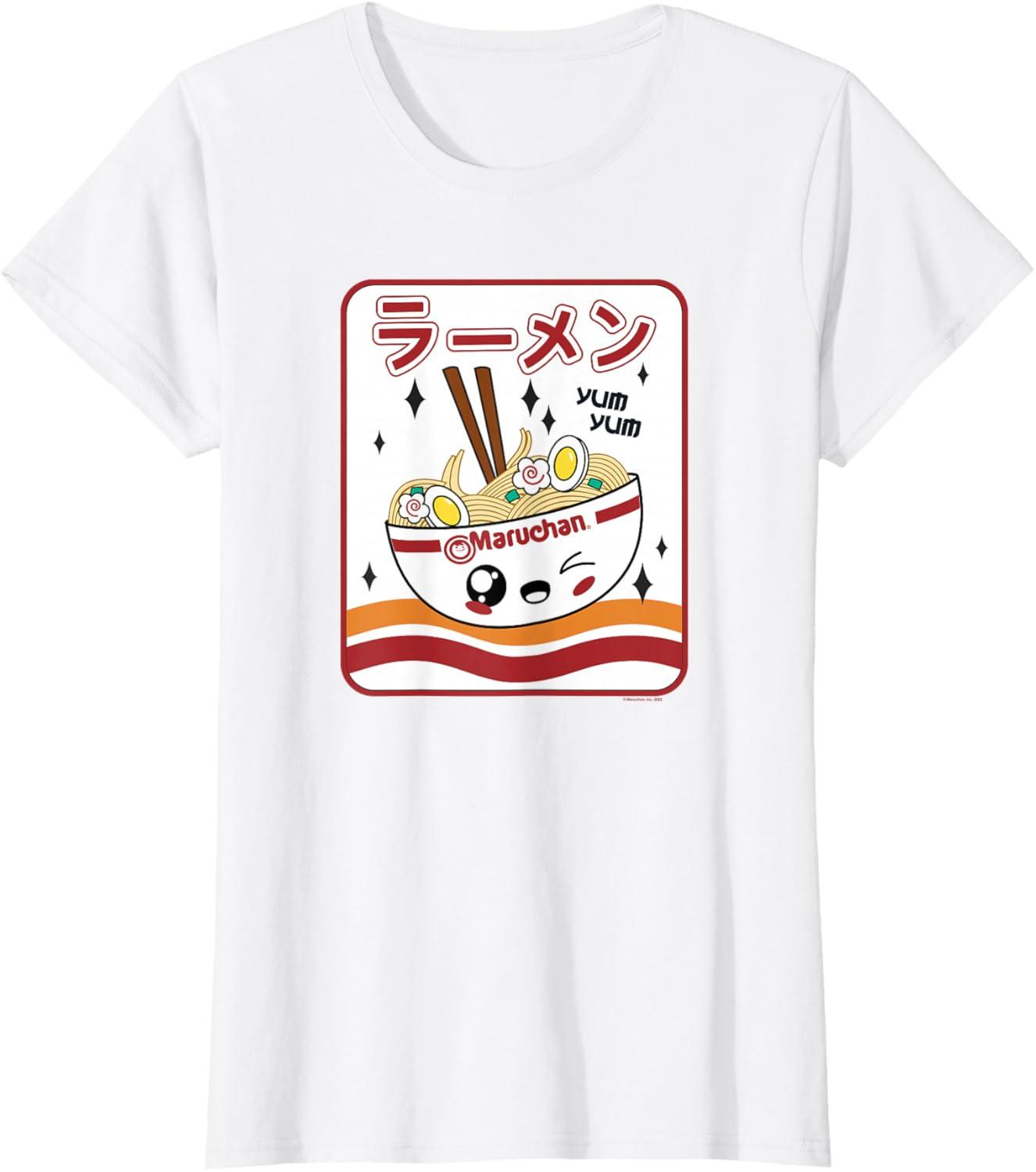image:imageMaruchan Instant Lunch Kawaii Katakana Ramen Bowl Portrait TShirtWhite