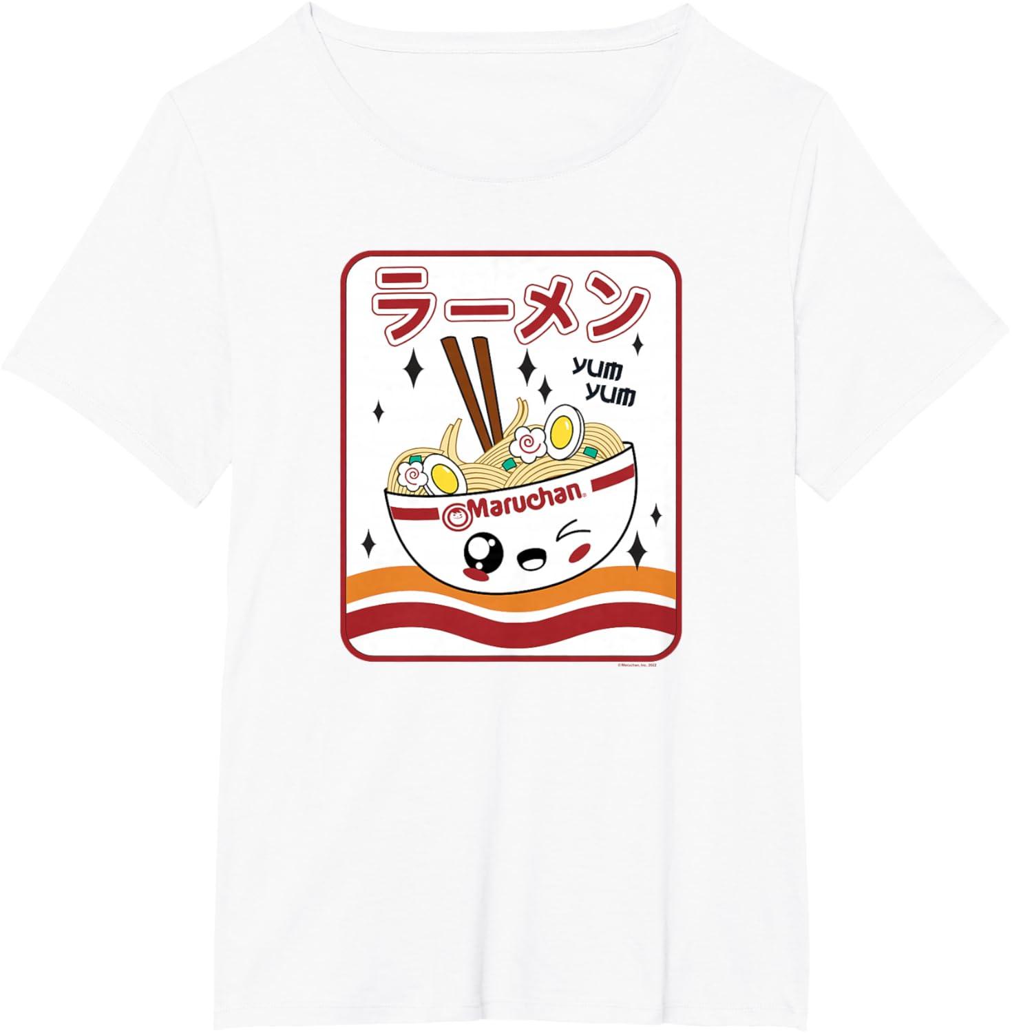 image:imageMaruchan Instant Lunch Kawaii Katakana Ramen Bowl Portrait TShirtWhite