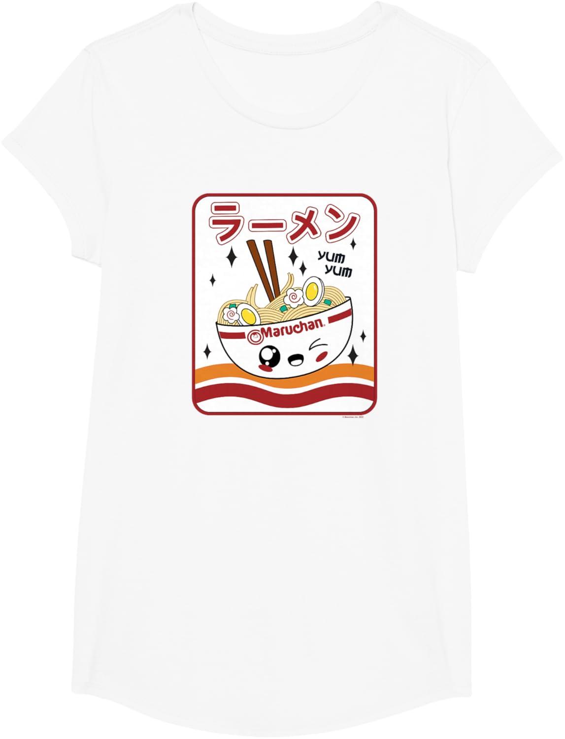 image:imageMaruchan Instant Lunch Kawaii Katakana Ramen Bowl Portrait TShirtWhite
