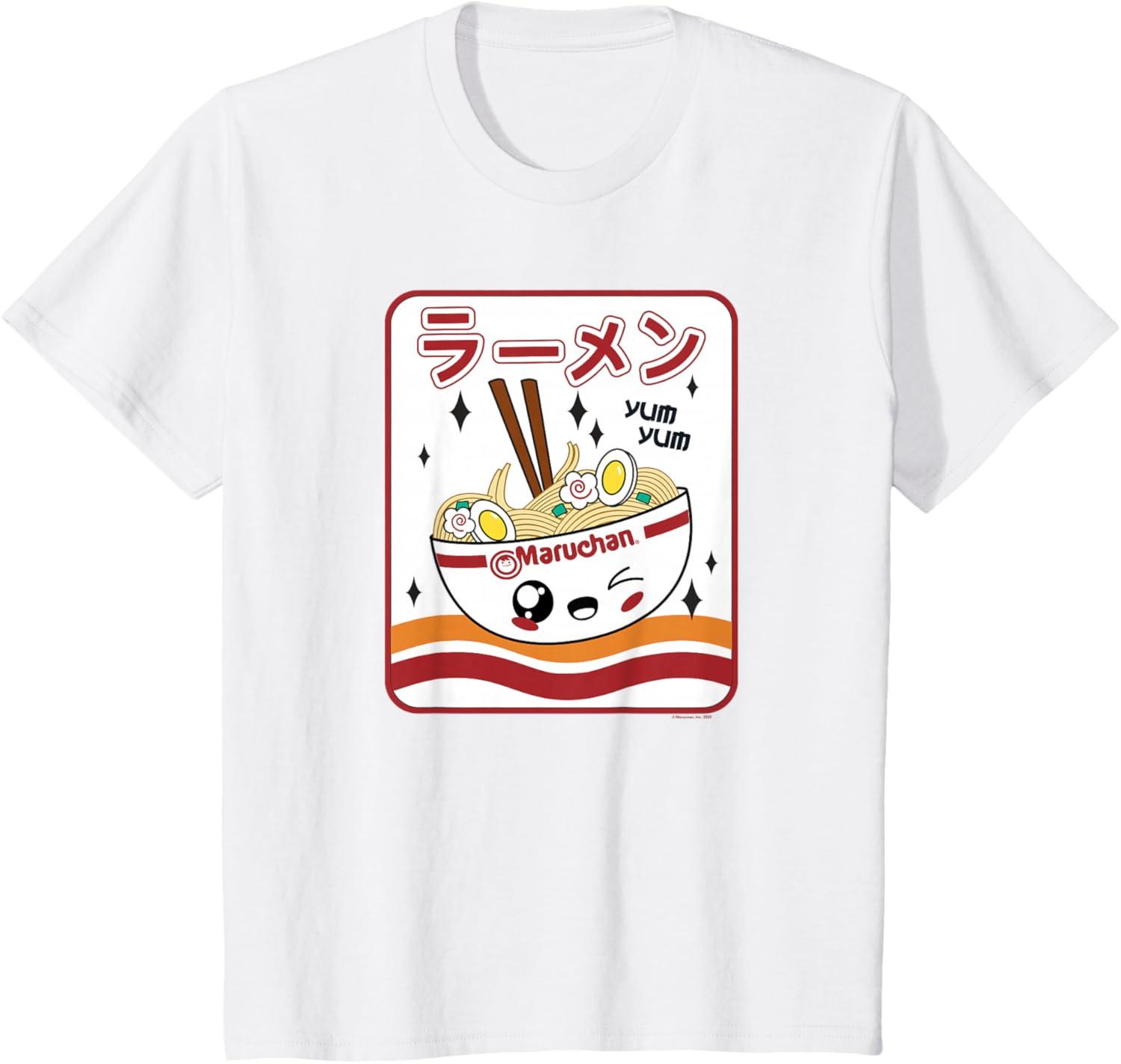 image:imageMaruchan Instant Lunch Kawaii Katakana Ramen Bowl Portrait TShirtWhite