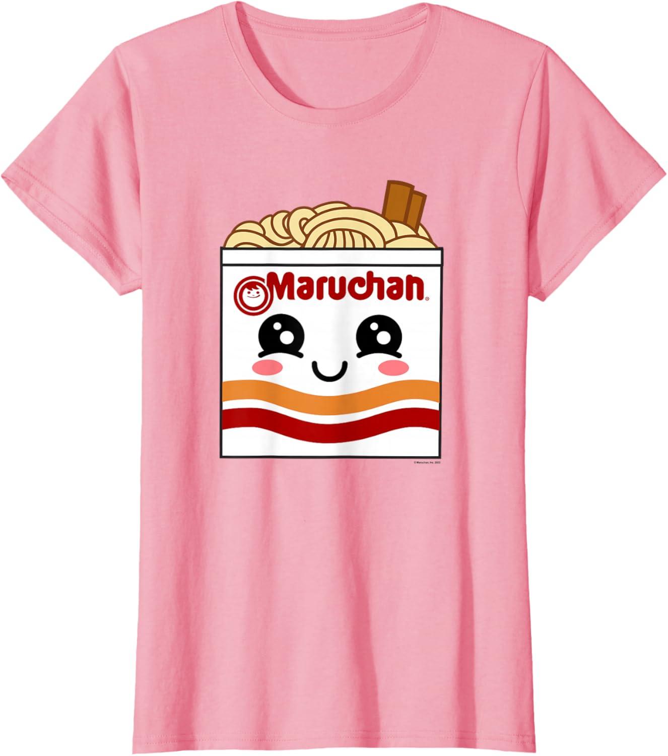image:imageMaruchan Instant Lunch Kawaii Ramen Cup Logo TShirtPink
