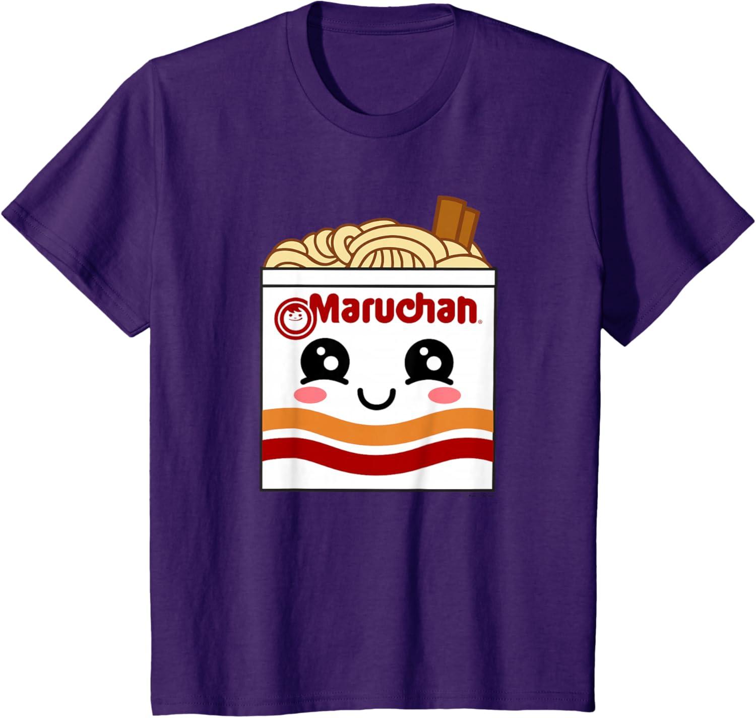 image:imageMaruchan Instant Lunch Kawaii Ramen Cup Logo TShirtPurple