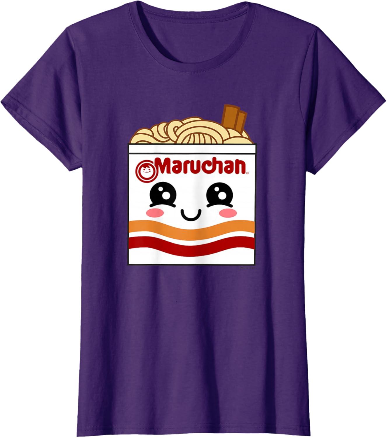 image:imageMaruchan Instant Lunch Kawaii Ramen Cup Logo TShirtPurple
