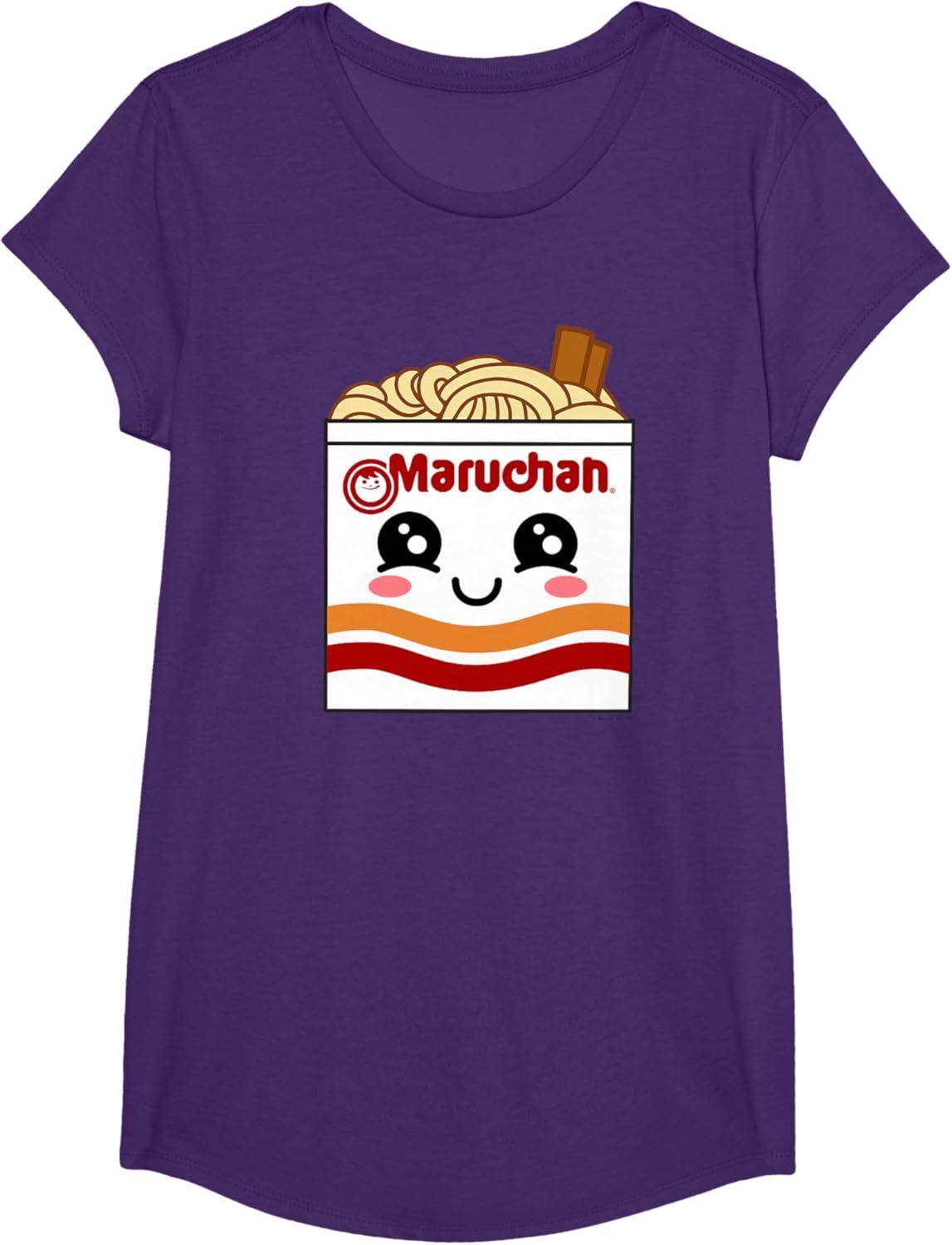 image:imageMaruchan Instant Lunch Kawaii Ramen Cup Logo TShirtPurple