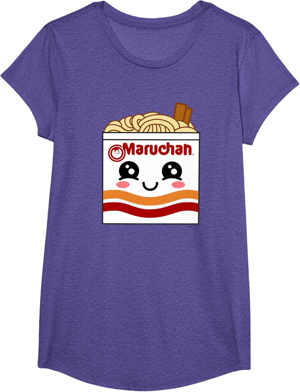image:imageMaruchan Instant Lunch Kawaii Ramen Cup Logo TShirtPurple Heather