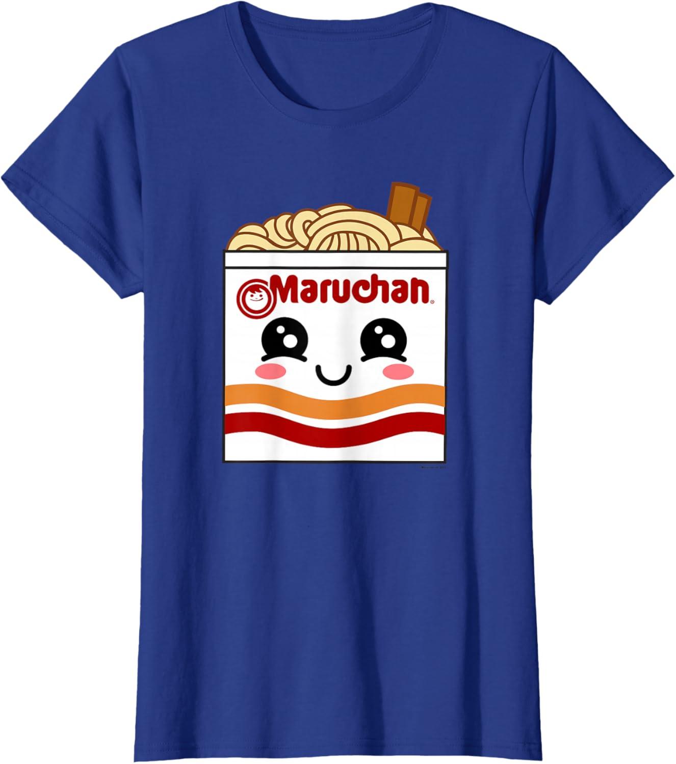 image:imageMaruchan Instant Lunch Kawaii Ramen Cup Logo TShirtRoyal Blue