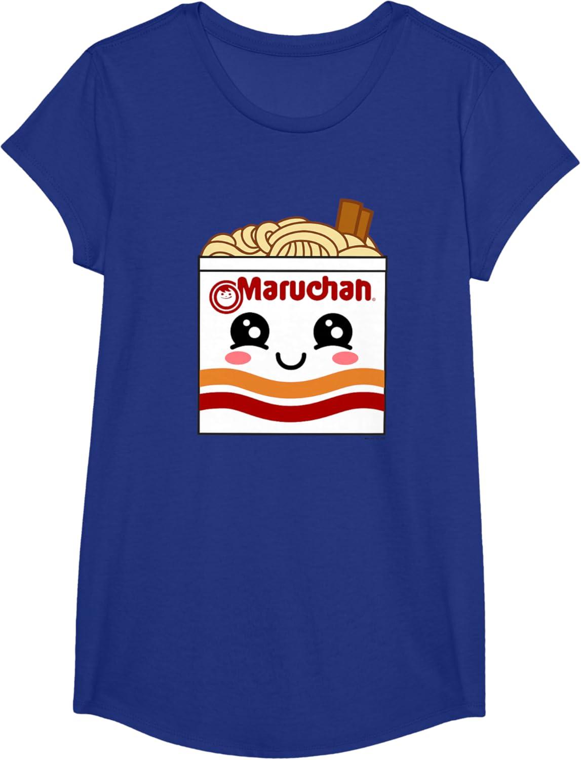 image:imageMaruchan Instant Lunch Kawaii Ramen Cup Logo TShirtRoyal Blue