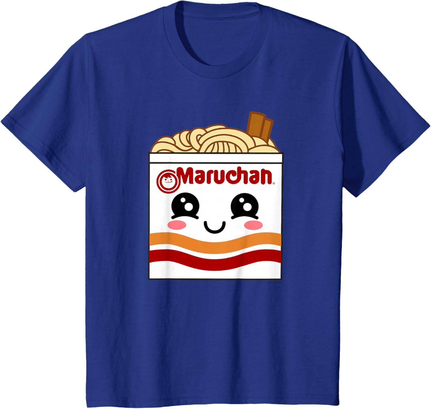 image:imageMaruchan Instant Lunch Kawaii Ramen Cup Logo TShirtRoyal Blue