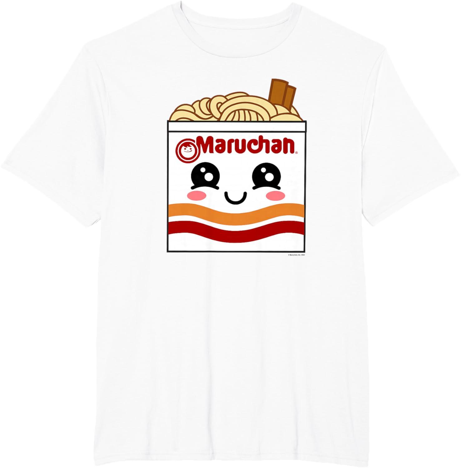 image:imageMaruchan Instant Lunch Kawaii Ramen Cup Logo TShirtWhite