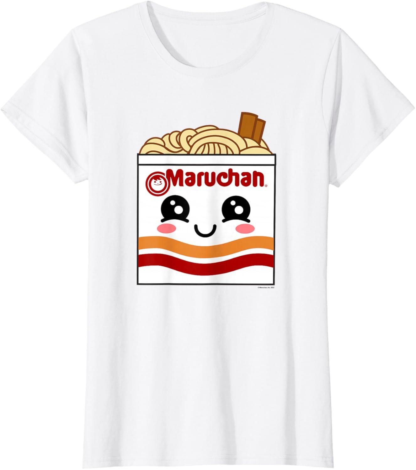 image:imageMaruchan Instant Lunch Kawaii Ramen Cup Logo TShirtWhite