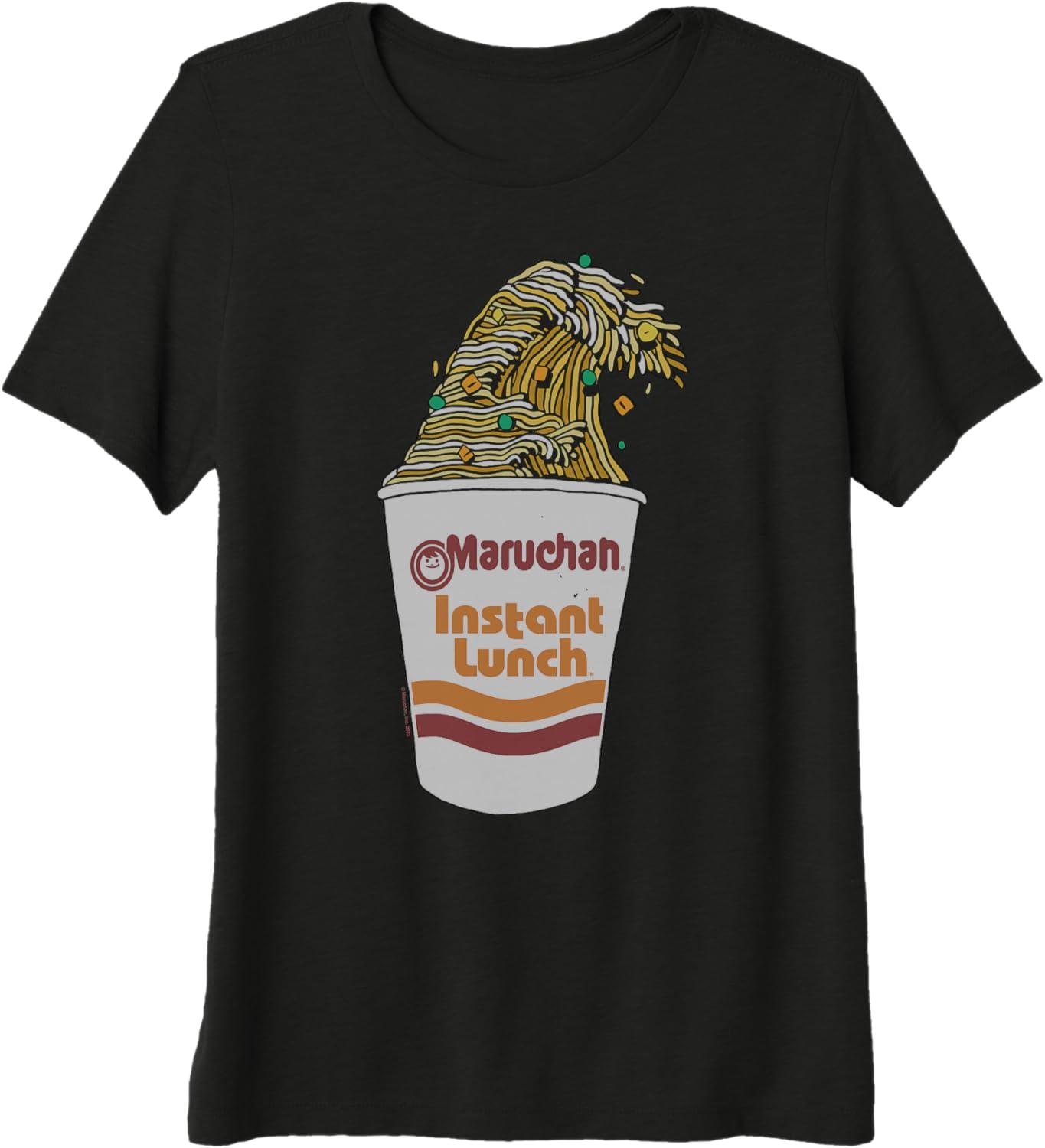 image:imageMaruchan Instant Lunch Ramen Cup Noodle Wave Logo Premium Triblend TShirtBlack