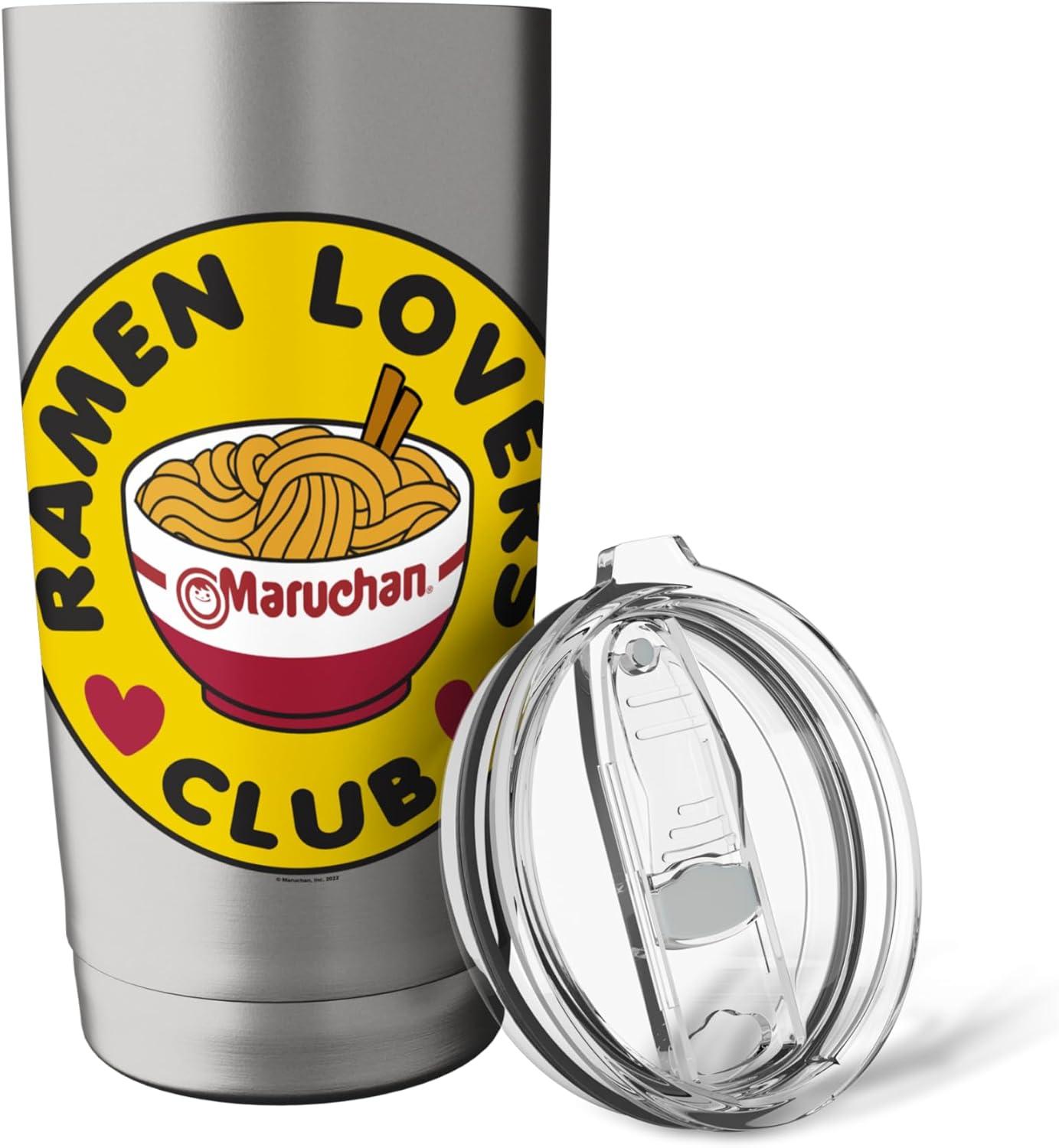 image:imageMaruchan Instant Lunch Ramen Lovers Club Bowl Logo Stainless Steel Insulated TumblerBrushed Steel