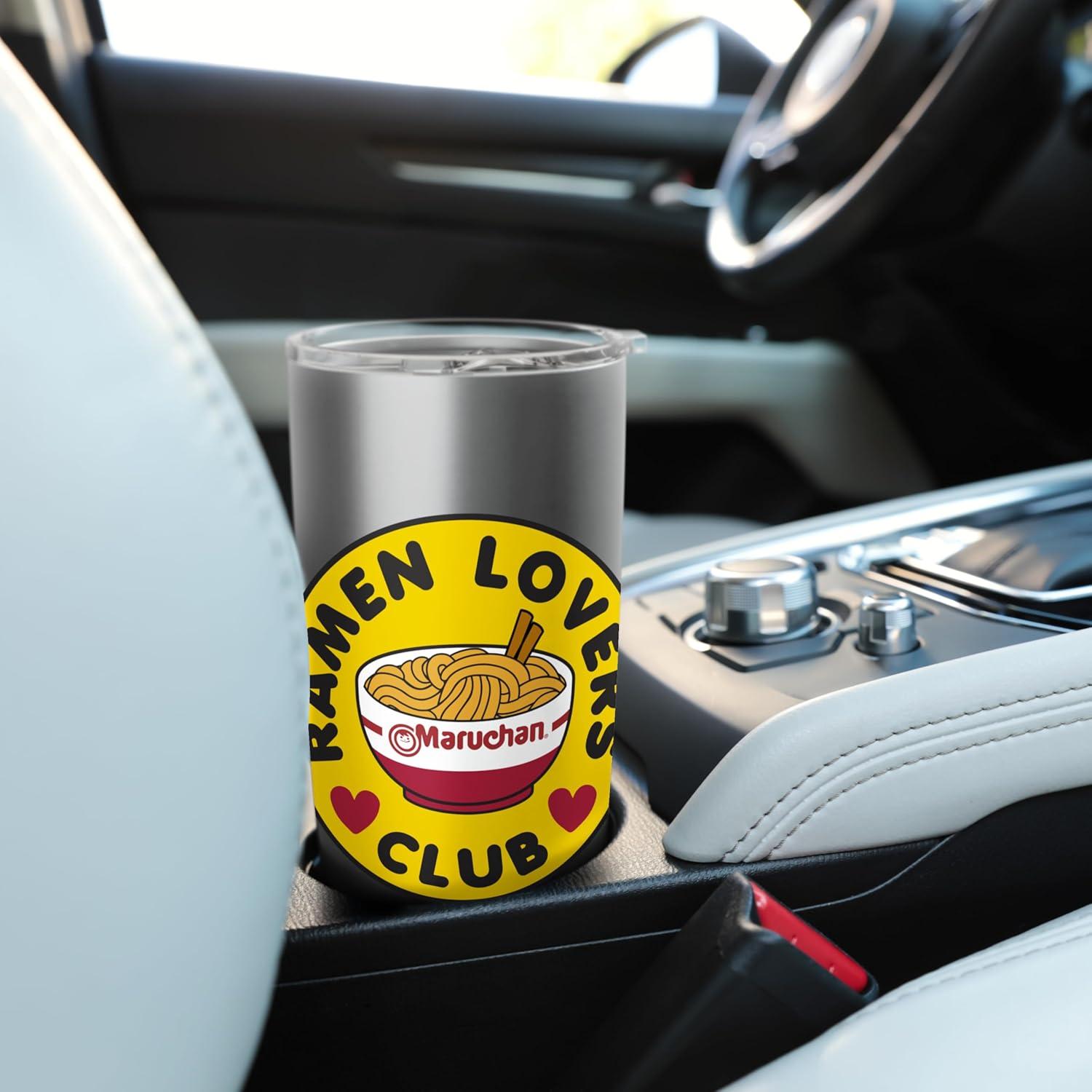 image:imageMaruchan Instant Lunch Ramen Lovers Club Bowl Logo Stainless Steel Insulated TumblerBrushed Steel