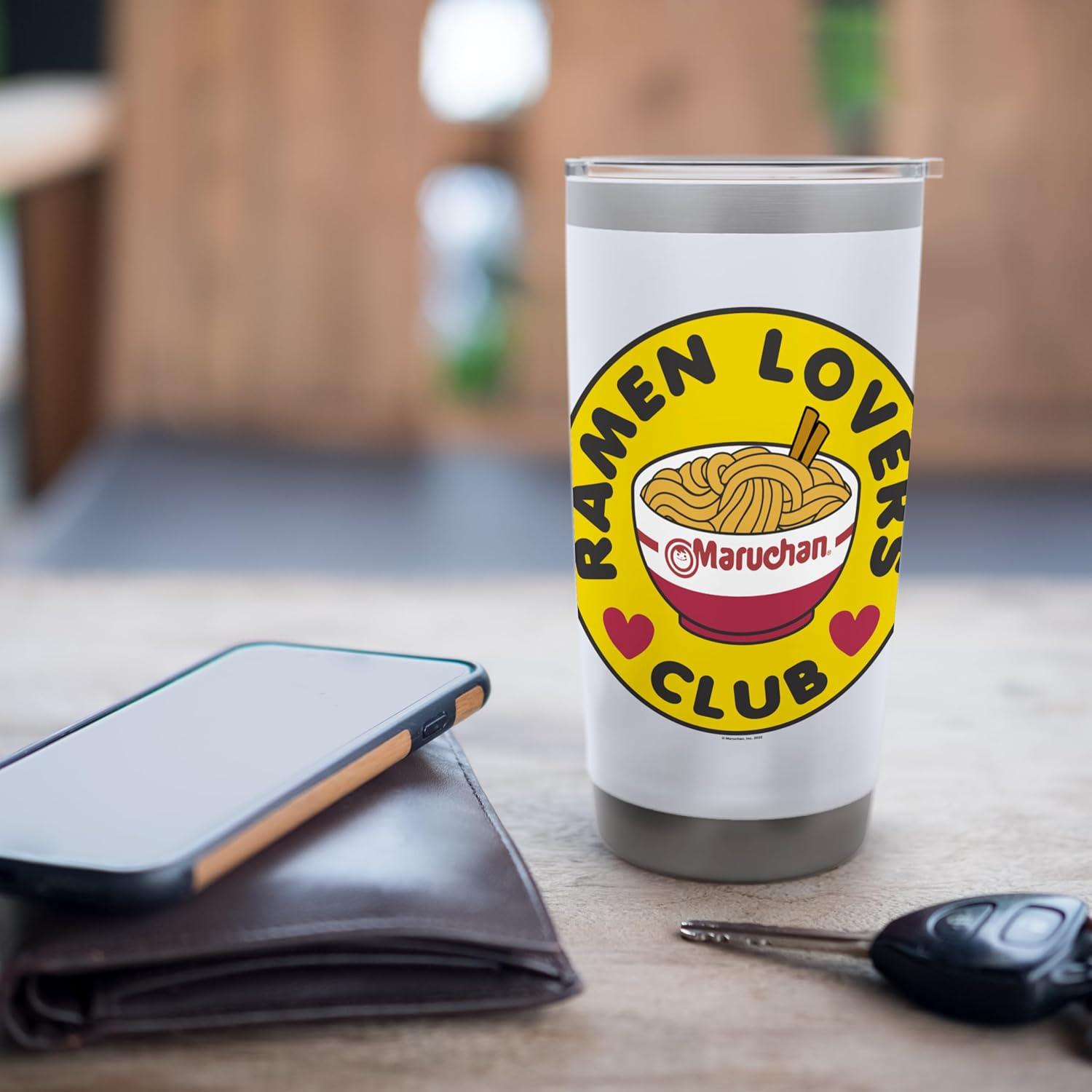 image:imageMaruchan Instant Lunch Ramen Lovers Club Bowl Logo Stainless Steel Insulated TumblerWhite