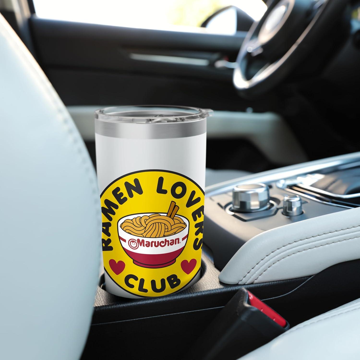 image:imageMaruchan Instant Lunch Ramen Lovers Club Bowl Logo Stainless Steel Insulated TumblerWhite