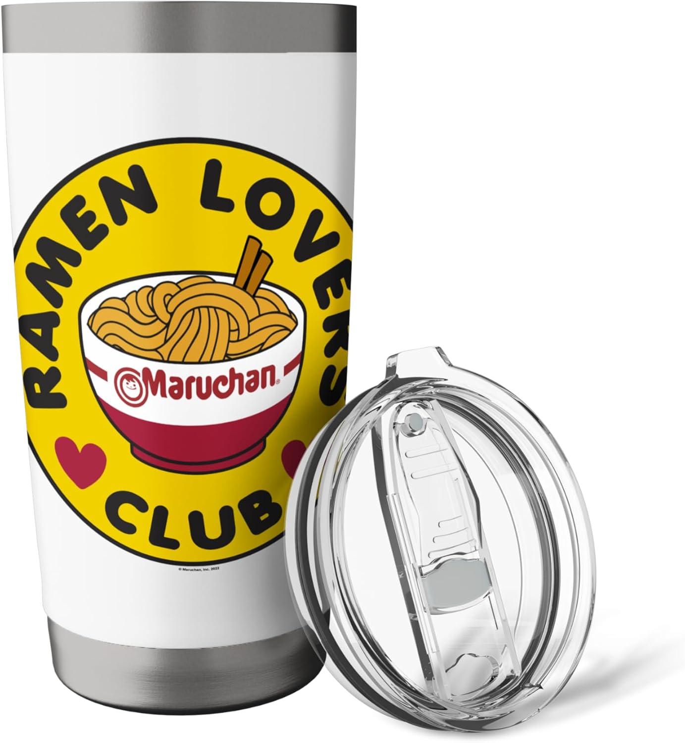 image:imageMaruchan Instant Lunch Ramen Lovers Club Bowl Logo Stainless Steel Insulated TumblerWhite