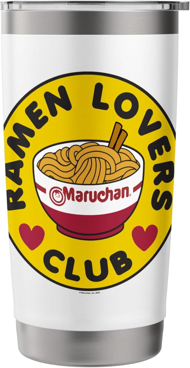 image:imageMaruchan Instant Lunch Ramen Lovers Club Bowl Logo Stainless Steel Insulated TumblerWhite