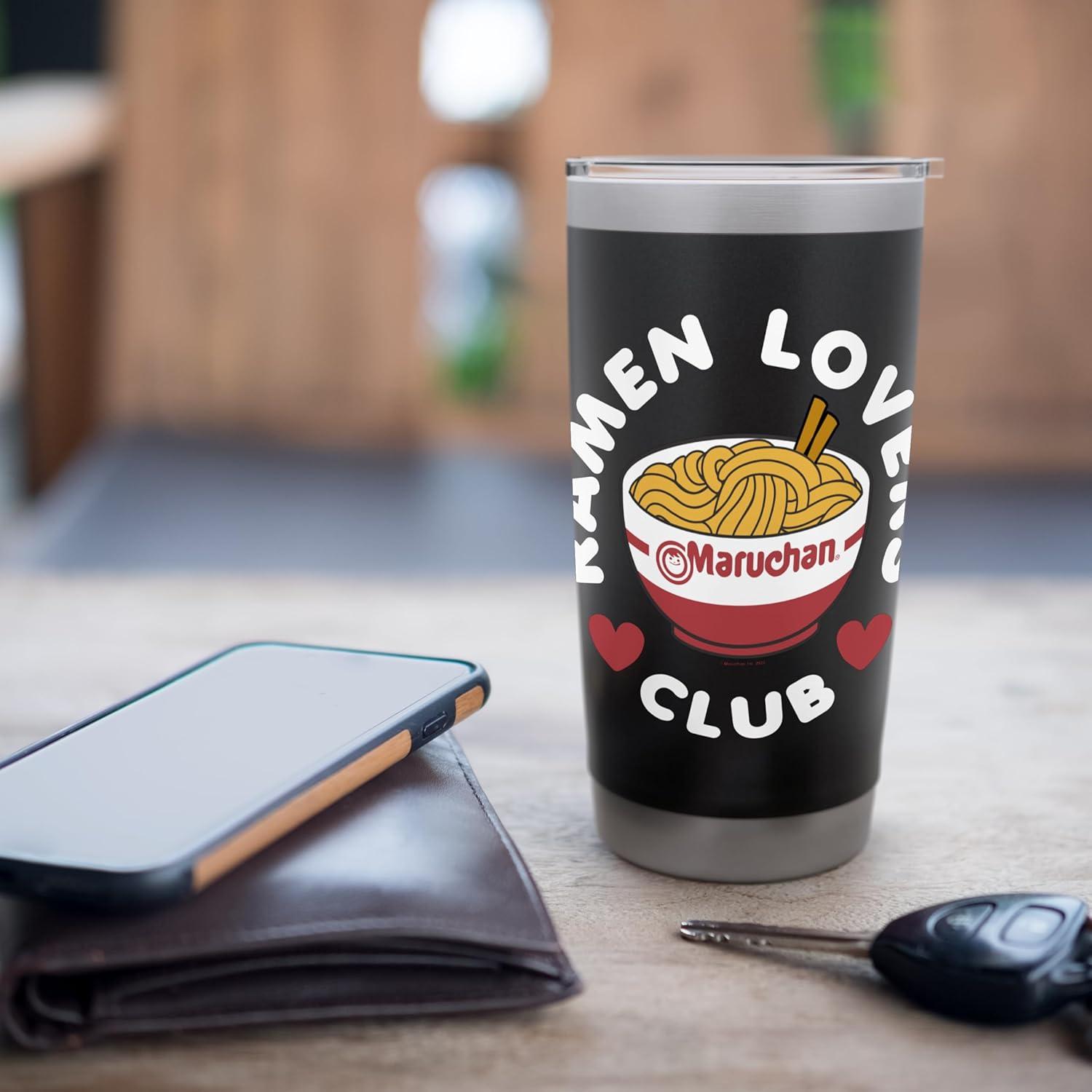 image:imageMaruchan Instant Lunch Ramen Lovers Club Cute Logo Stainless Steel Insulated TumblerBlack