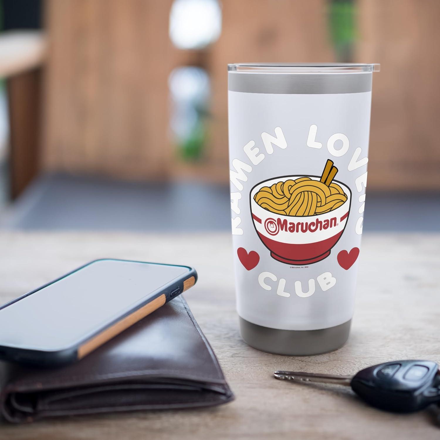 image:imageMaruchan Instant Lunch Ramen Lovers Club Cute Logo Stainless Steel Insulated TumblerWhite