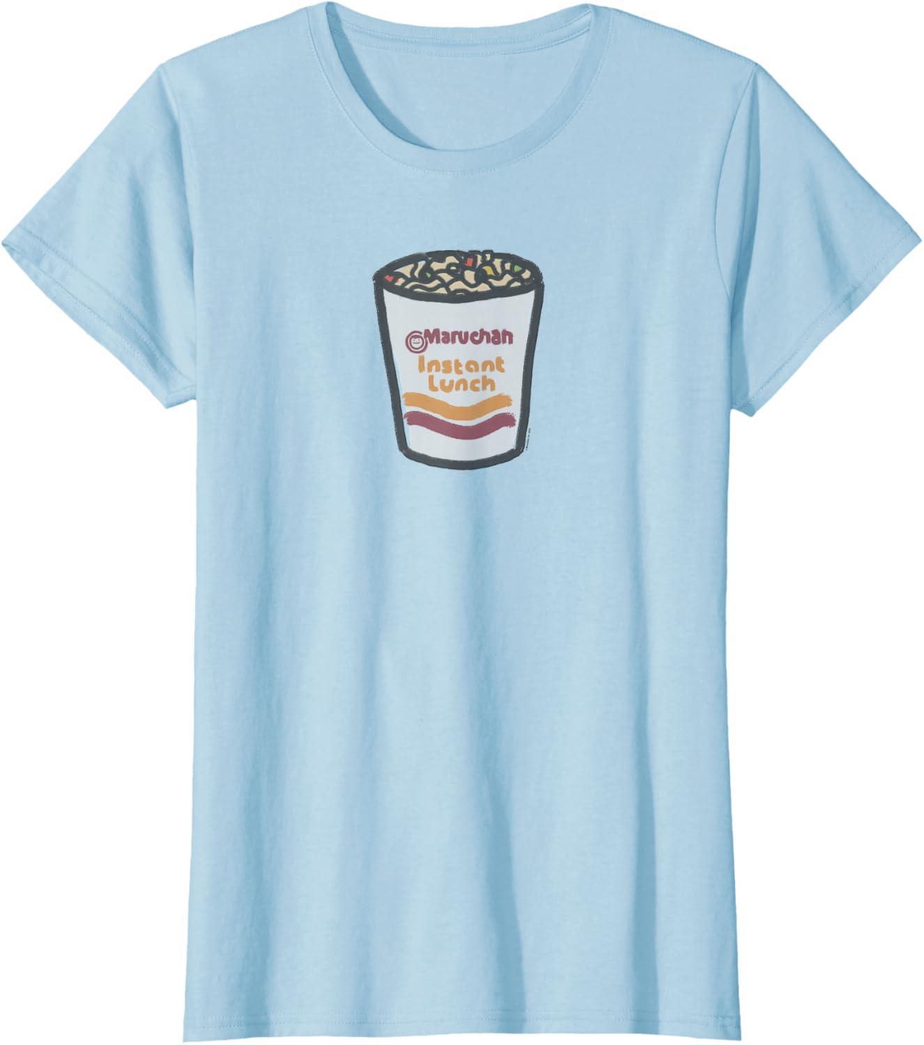 image:imageMaruchan Instant Lunch Ramen Noodle Doodle TShirtBaby Blue