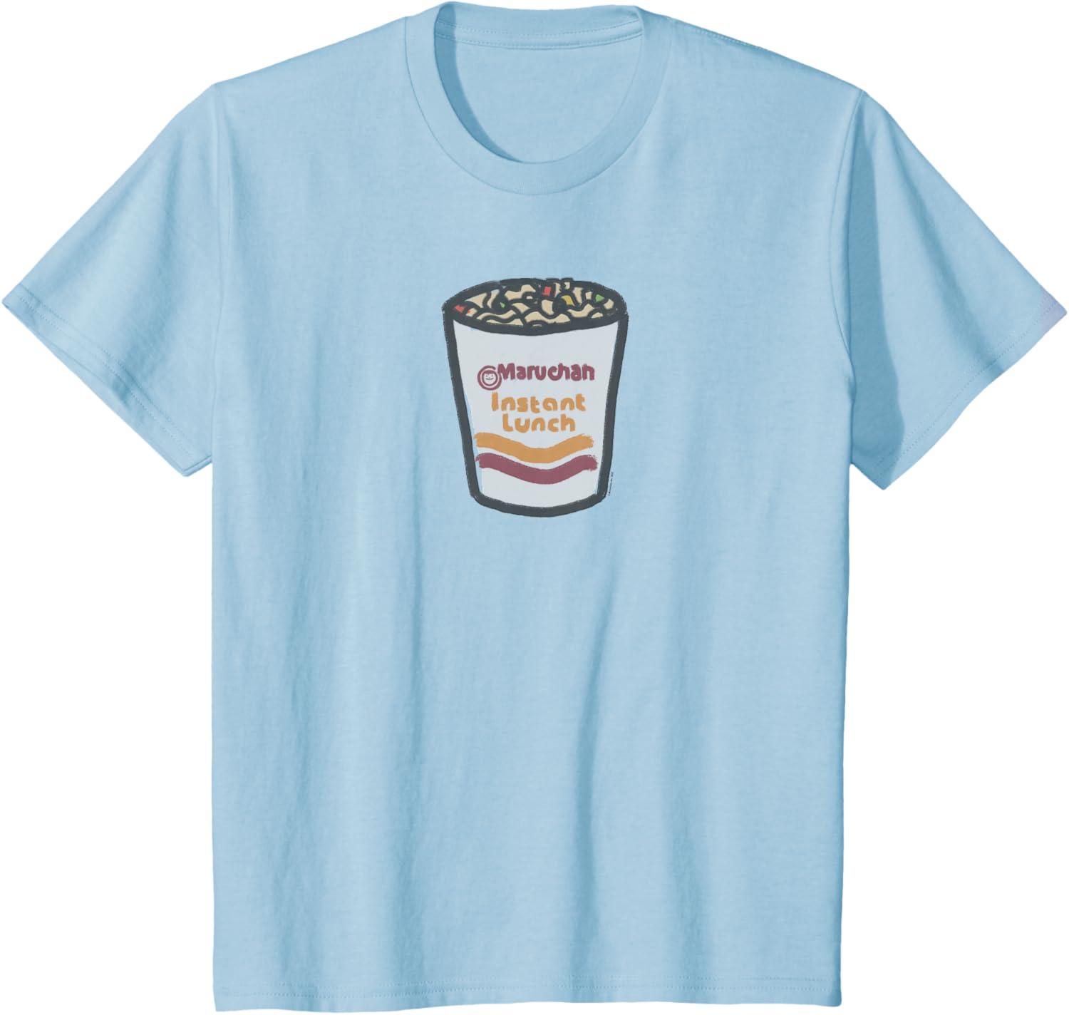 image:imageMaruchan Instant Lunch Ramen Noodle Doodle TShirtBaby Blue