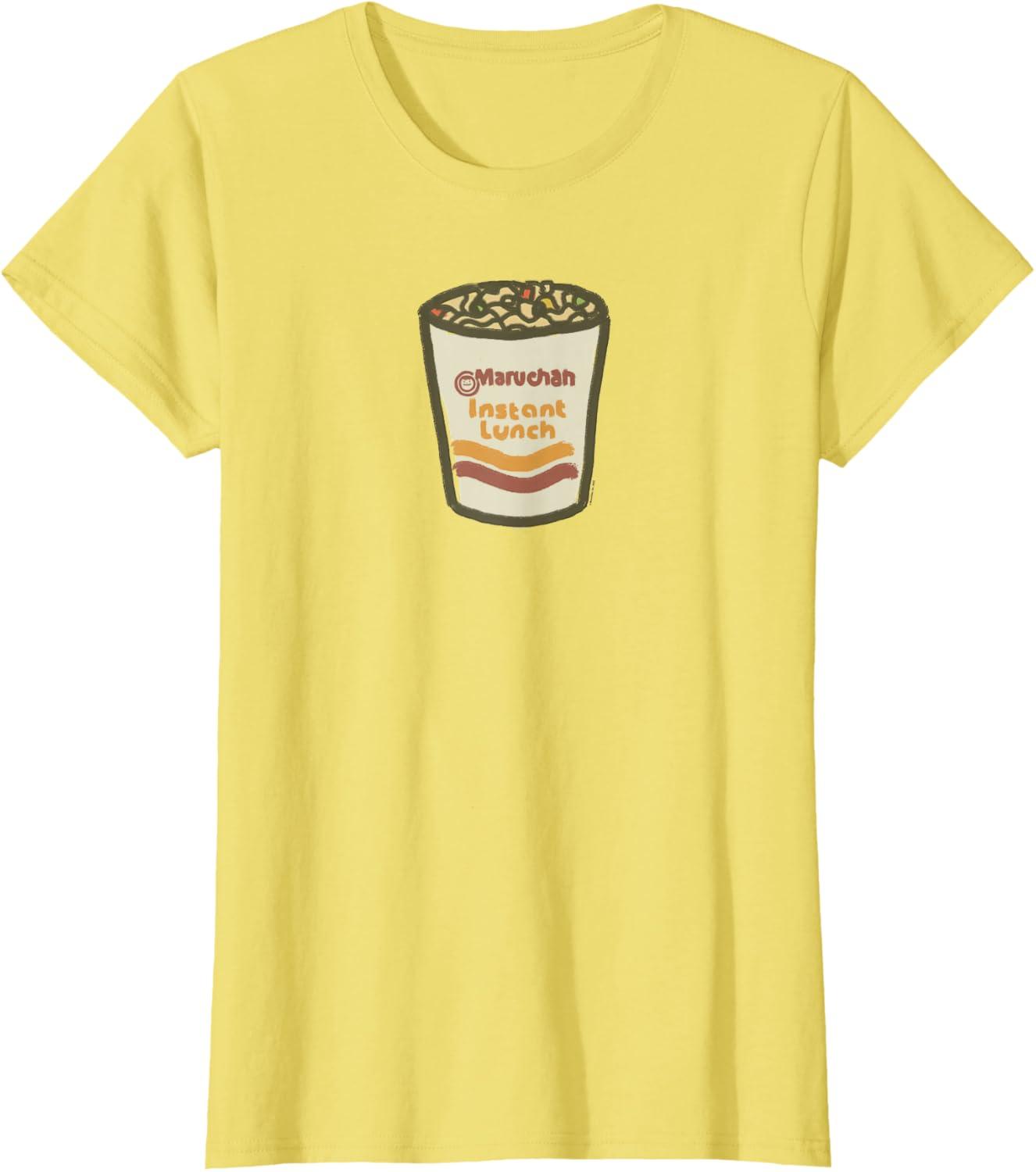 image:imageMaruchan Instant Lunch Ramen Noodle Doodle TShirtLemon Yellow