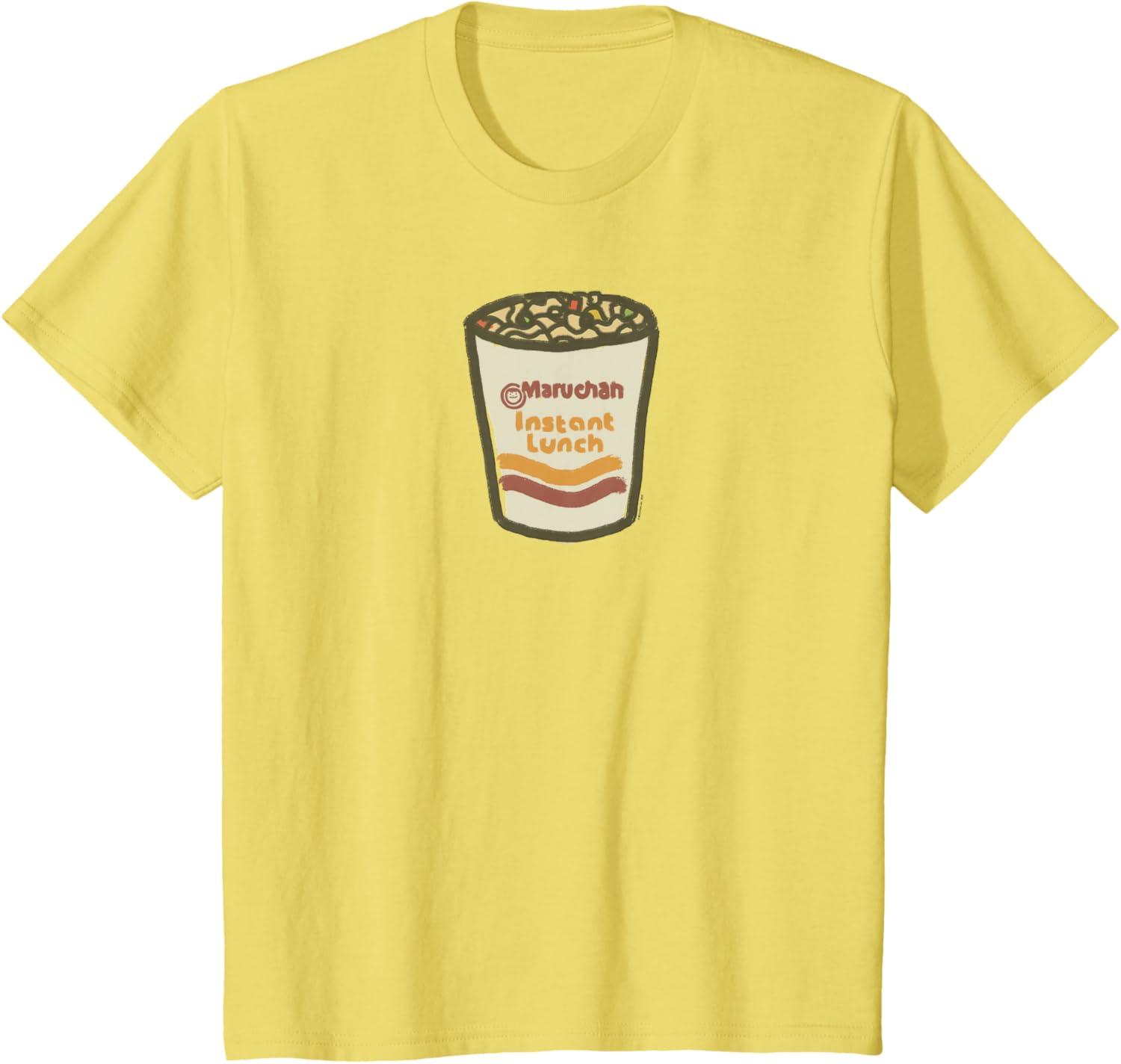 image:imageMaruchan Instant Lunch Ramen Noodle Doodle TShirtLemon Yellow