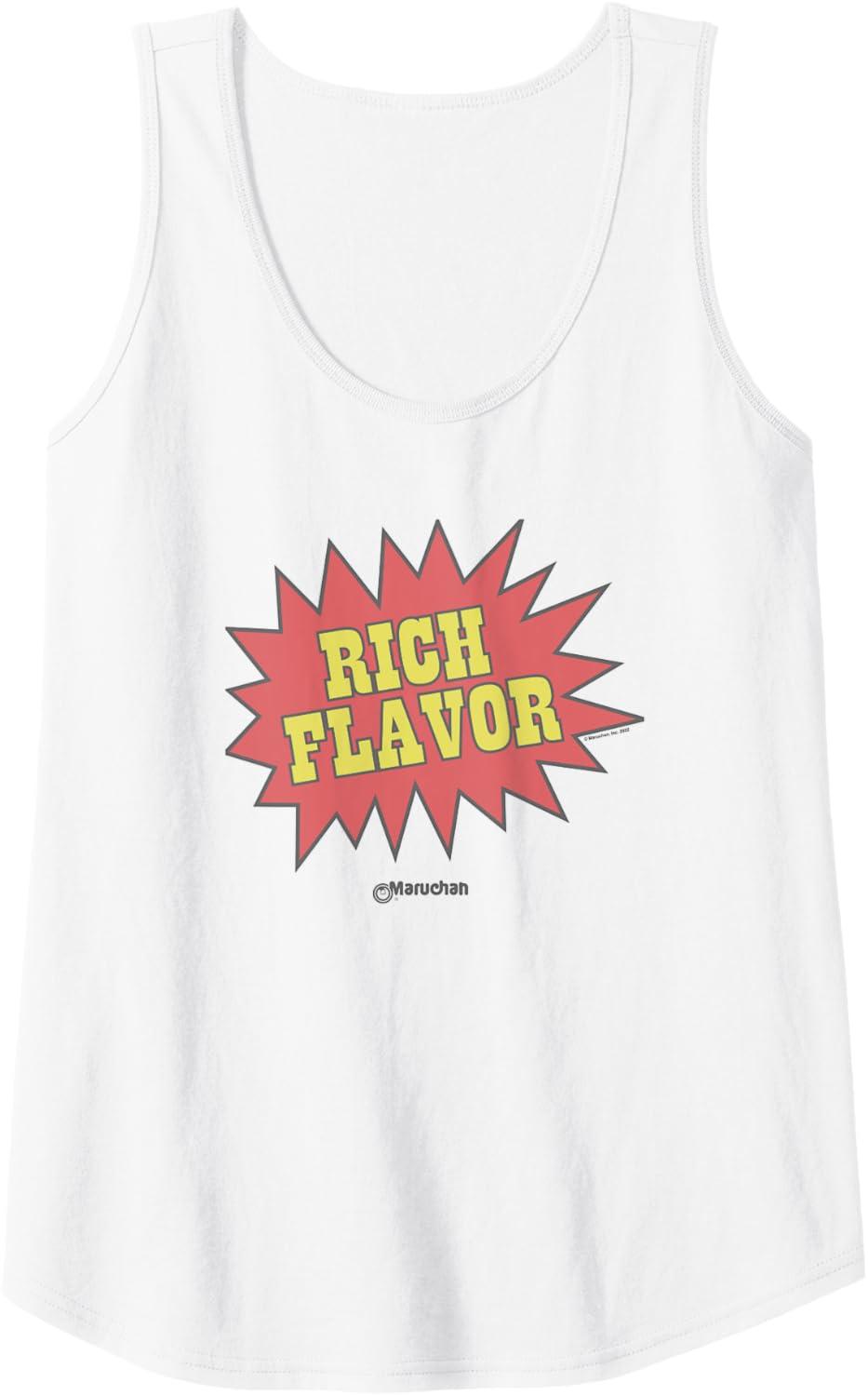 image:imageMaruchan Instant Lunch Rich Flavor Comic Onomatopoeia Tank TopWhite