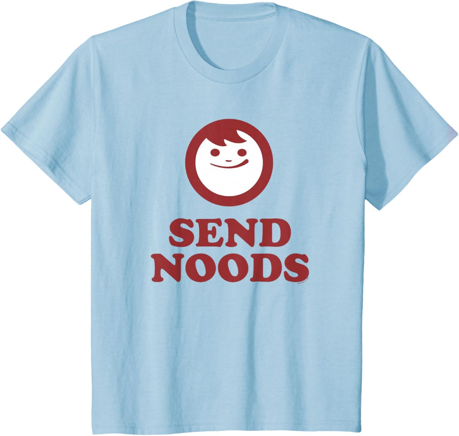 image:imageMaruchan Instant Lunch Send Noods Happy Face Logo TShirtBaby Blue