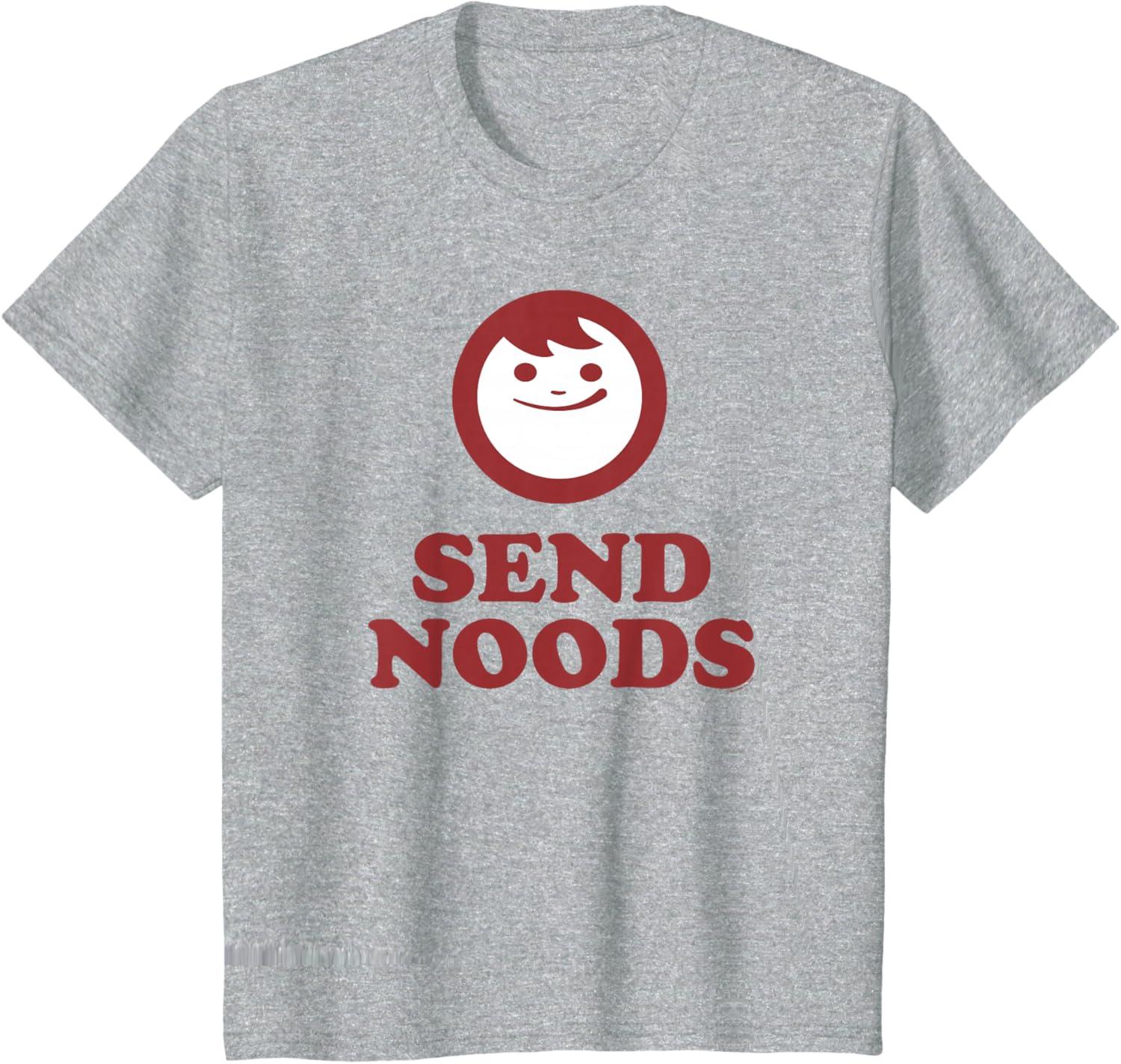 image:imageMaruchan Instant Lunch Send Noods Happy Face Logo TShirtHeather Grey